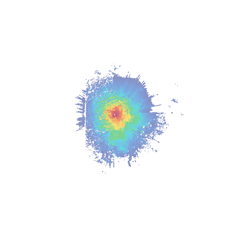 Aarhus Hjortshoej 93.1 MHz FM coverage map - Denmark - Longley-Rice terrain-aware signal strength heatmap